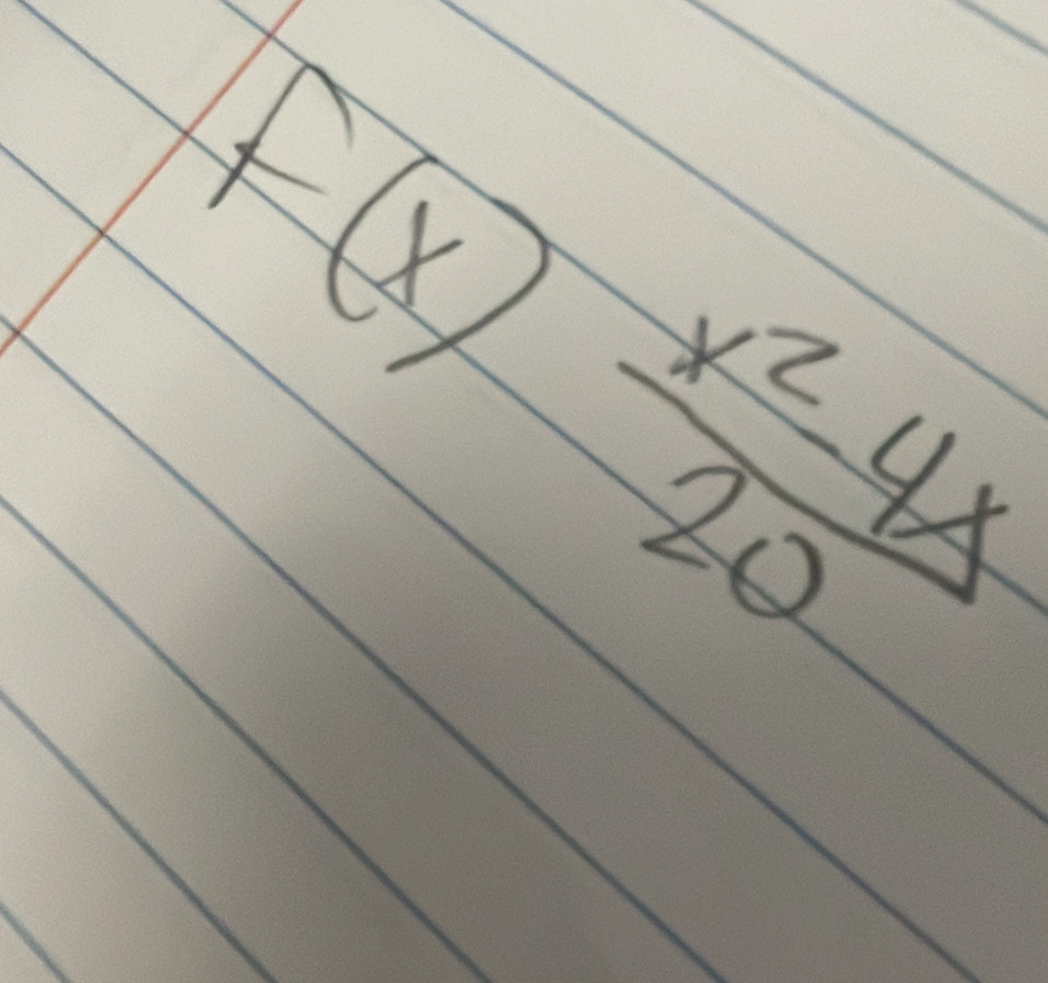 -(x
 1/6   (x^2-4x)/20 