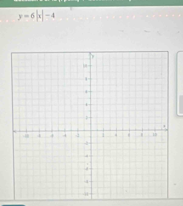 y=6|x|-4