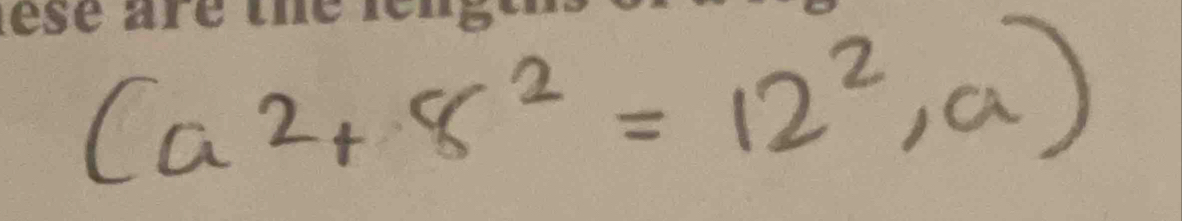 (a^2+8^2=12^2,a)