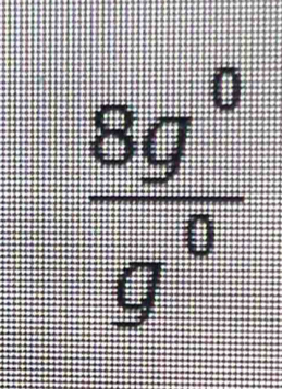  8g^0/g^6 