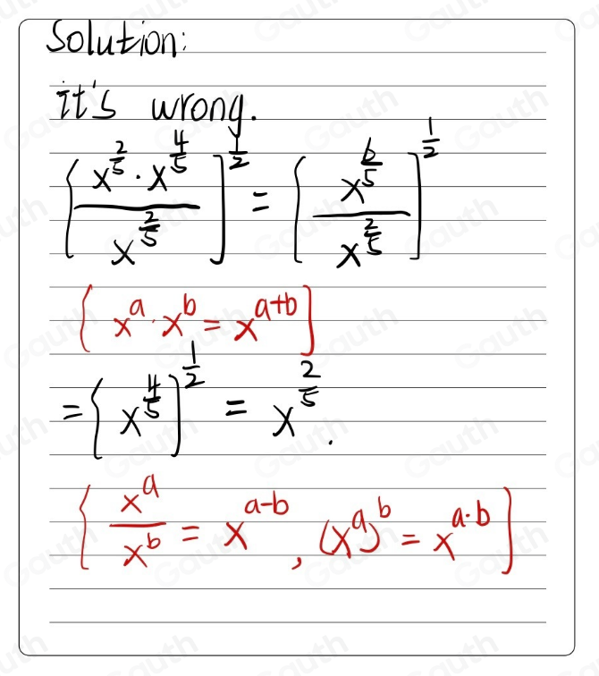 Solved: A student simplified the rational expression using the steps ...