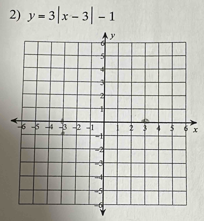 y=3|x-3|-1
x