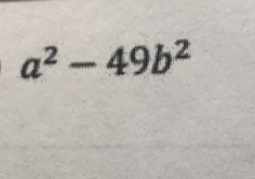 a^2-49b^2