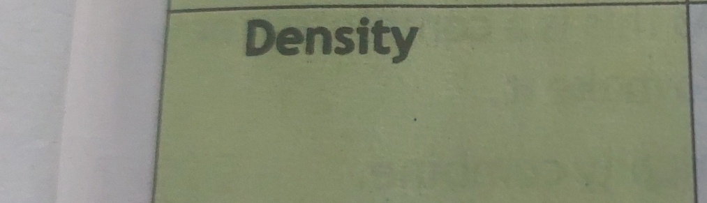 Density