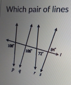 Which pair of lines