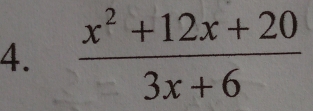  (x^2+12x+20)/3x+6 