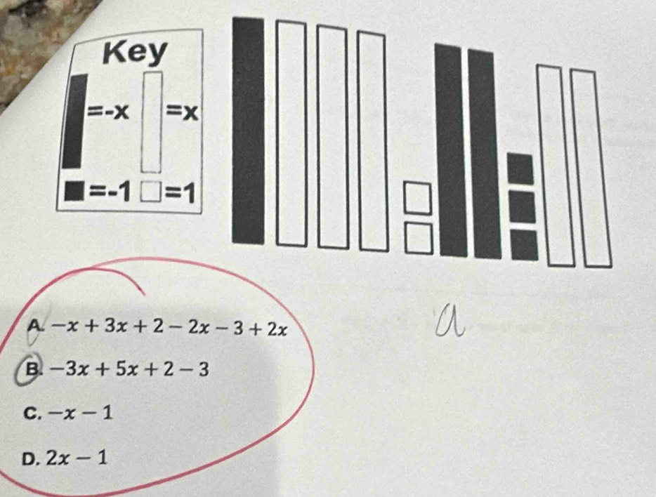 Key
=-x =x
=-1□ =1