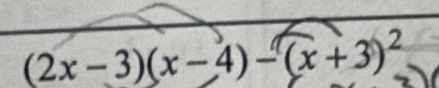 (2x-3)(x-4)-(x+3)^2