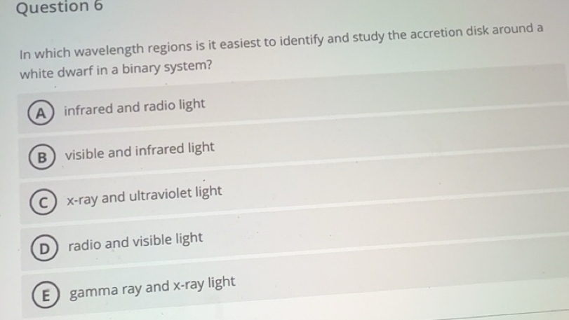 Solved: In which wavelength regions is it easiest to identify and study ...