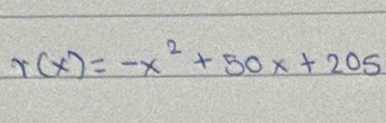 r(x)=-x^2+50x+205