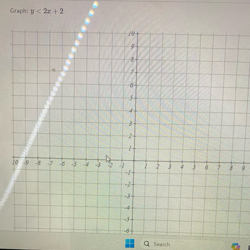 Graph: y<2x+2
9 
Search