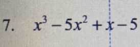 x^3-5x^2+x-5