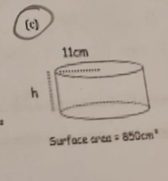 5u° face área =850cm^2