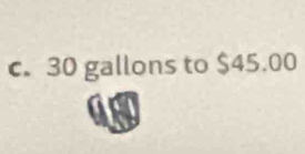 30 gallons to $45.00