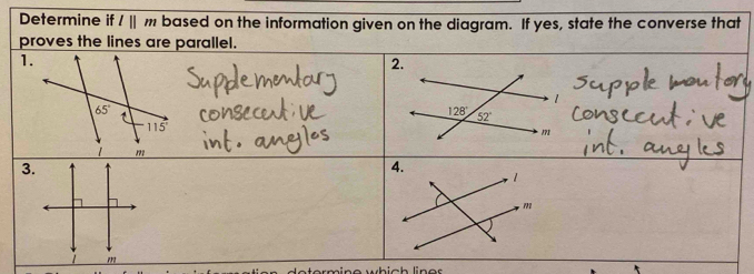 Determine iflbeginvmatrix endvmatrix m based on the information given on the diagram. If yes, state the converse that