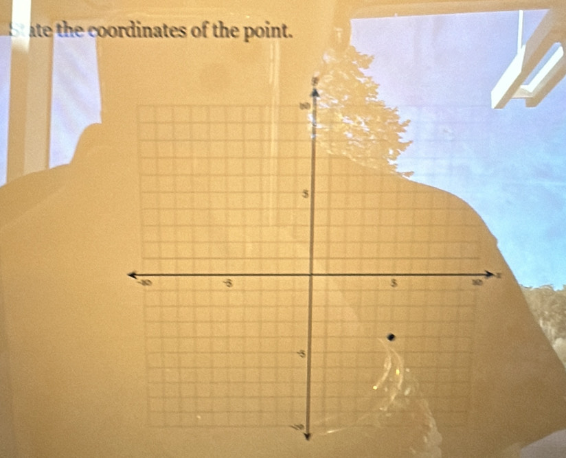 ate the coordinates of the point.