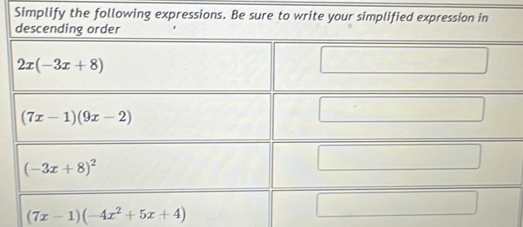 (7x-1)(-4x^2+5x+4)