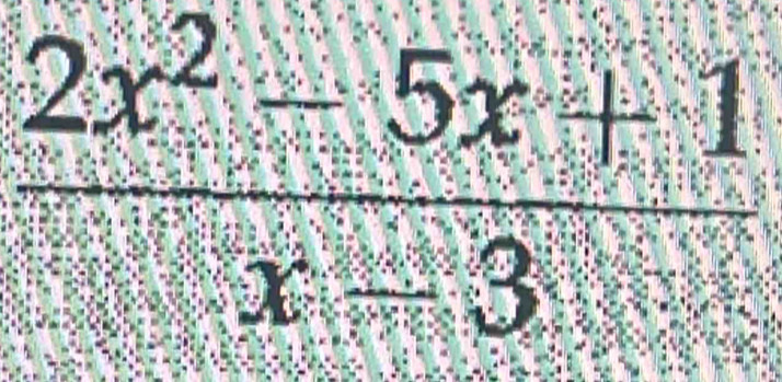  (2x^2-5x+1)/x-3 