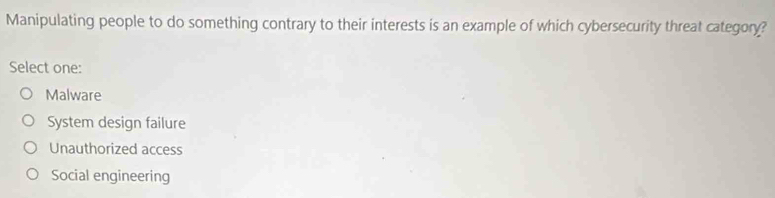 Solved: Manipulating people to do something contrary to their interests ...