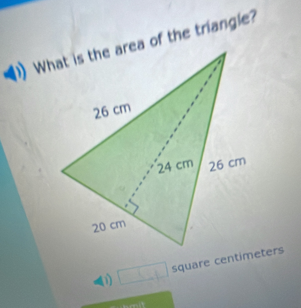 □ square centimeters
a