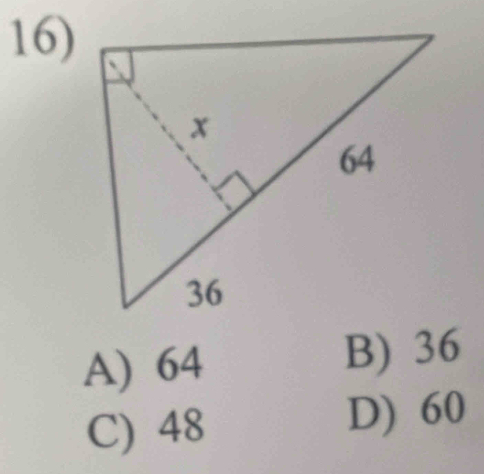 A) 64
B) 36
C) 48
D) 60