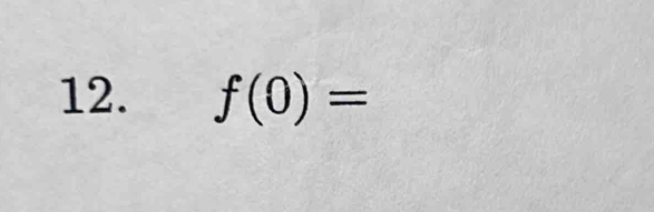 f(0)=