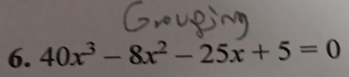 40x^3-8x^2-25x+5=0