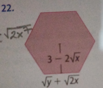 sqrt(y)+sqrt(2x)