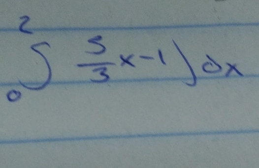 ∈tlimits _0^(2frac 3)3x-1)dx