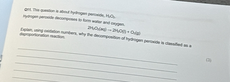 Solved: This question is about hydrogen peroxide, H_2O_2. Hydrogen ...