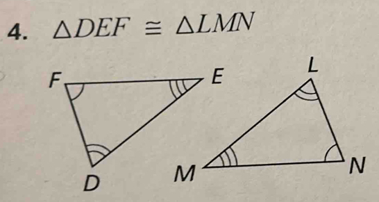 △ DEF≌ △ LMN