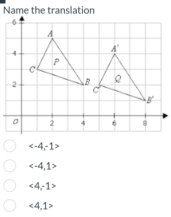 Name the translation

<4,-1>
<4,1>