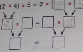 (2 ×4) × 5 = 2 × × x
□:□-□.□
□ =□