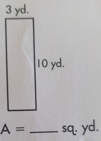 A=
sq. yd.