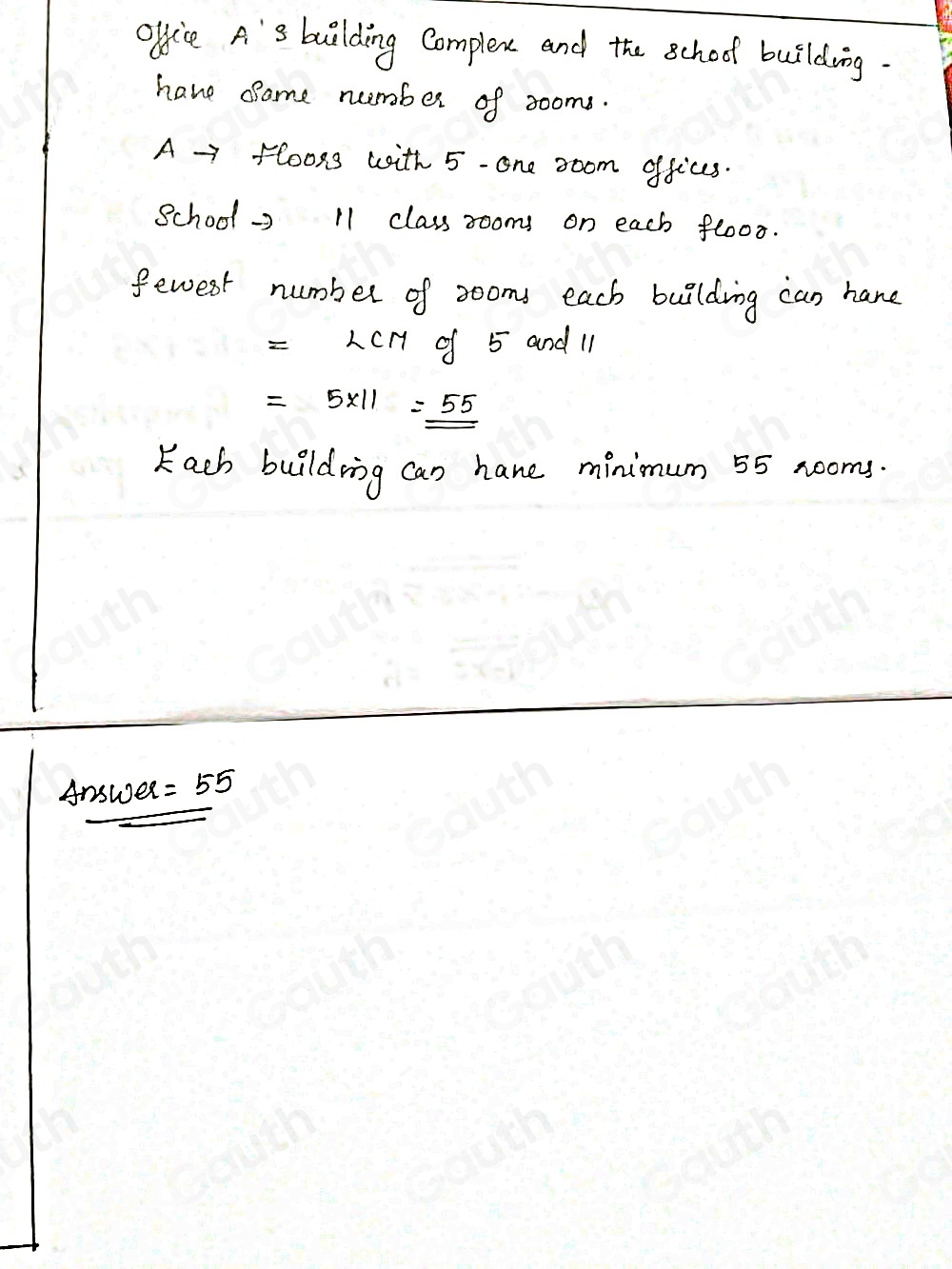 Solved: 2 ②office A's buiding complext the school building the same ...