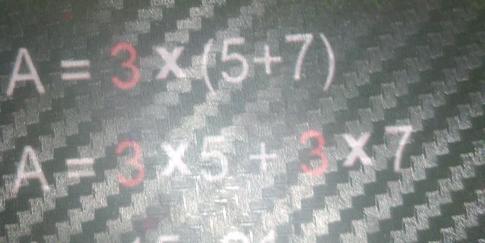 A=3* (5+7)
x