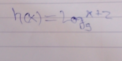 h(x)=log _9^(x+2)