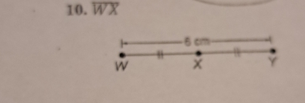 overline WX
6 cm
w × Y