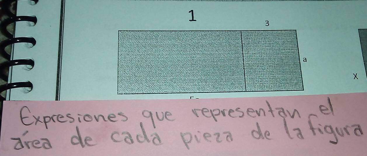 Expresiones gue representan el 
dred de cadd piezn de lafigura