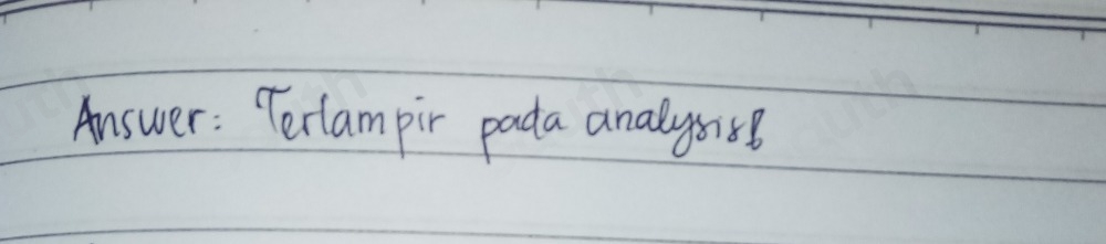 Answer: Terlampir pada analysns8