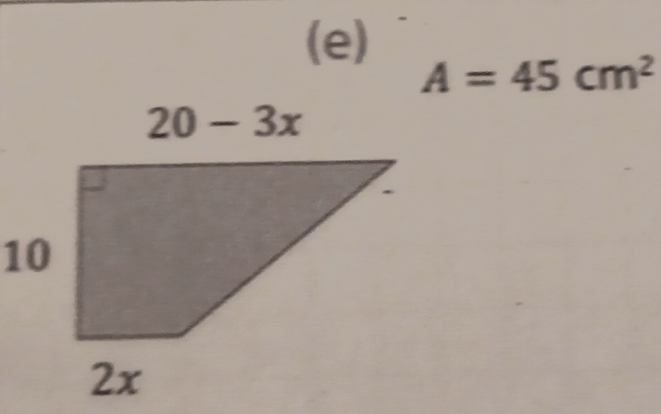 A=45cm^2