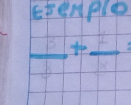 Etenple
 3/5 + 2/3 =