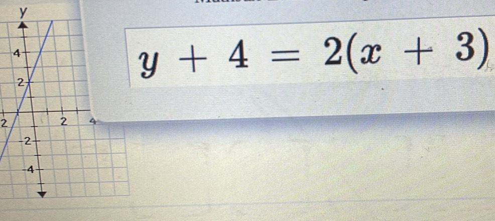 y+4=2(x+3)
2