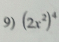 (2x^2)^4