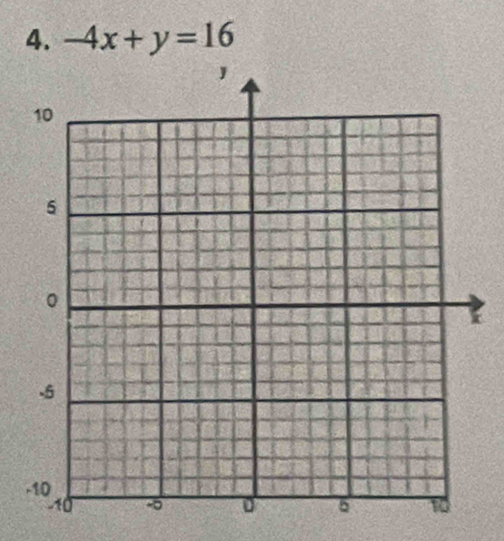 -4x+y=16