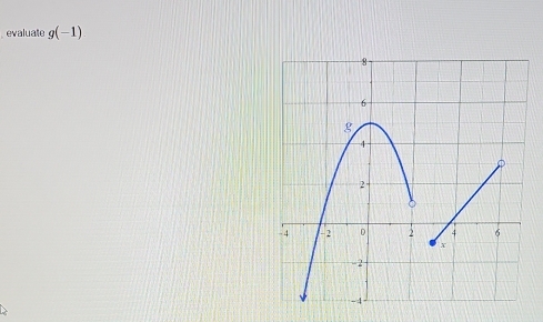 evaluate g(-1)