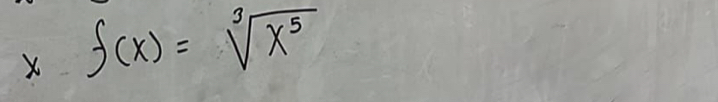 f(x)=sqrt[3](x^5)