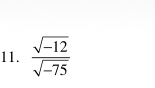  (sqrt(-12))/sqrt(-75) 