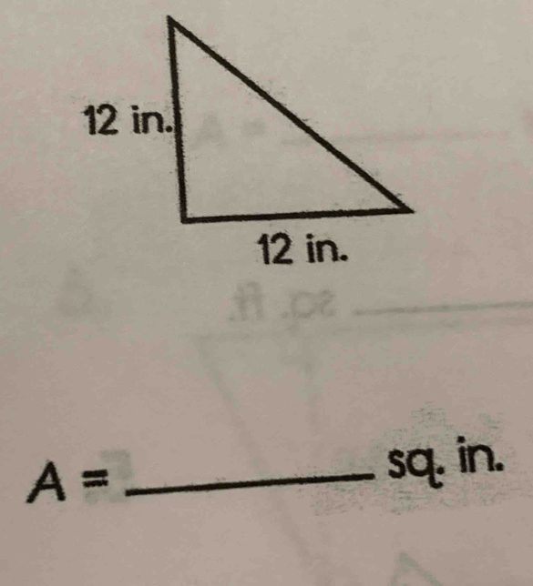 A=
sq. in.