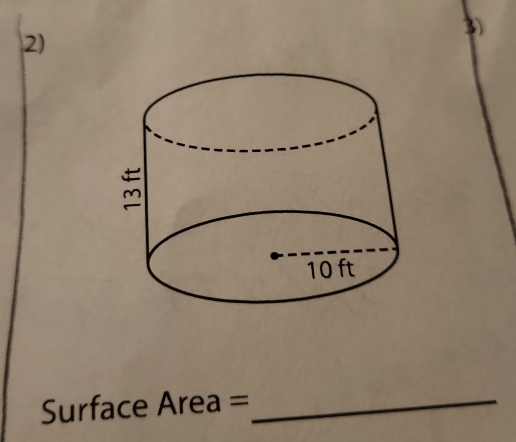 Surface Area =_